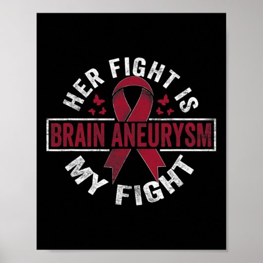 Fight is My Fight Brain Aneurysm Awareness 2 Poster (Voorkant)
