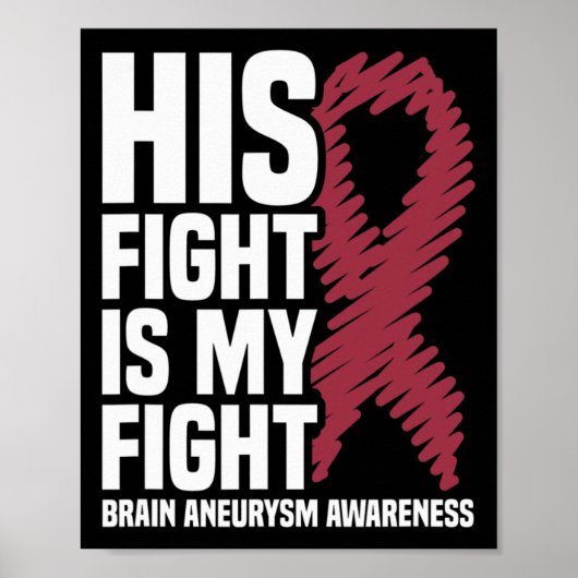 Fight is My Fight Brain Aneurysm Awareness 3 Poster (Voorkant)