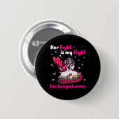 Fight is My Fight Brain Aneurysm Awareness 3 Ronde Button 5,7 Cm (Voorkant /achterkant)