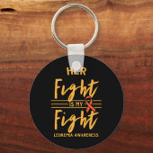 Fight is My Fight Leukemia Awareness 2 Sleutelhanger (Voorkant)