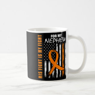 Fight is My Fight Nephew Leukemie Awareness Flag G Koffiemok