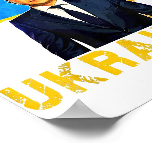 Fight Like Oekrainian I stand with Ukraine Volodym Poster (Hoek)