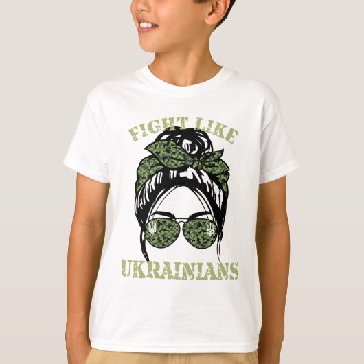 Fight Like Ukrainian 2  T-shirt (Voorkant)