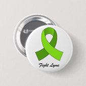 Fight Lyme Ribbon Pin Ronde Button 5,7 Cm (Voorkant /achterkant)
