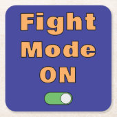 Fight Mode On Kartonnen Onderzetters (Voorkant)
