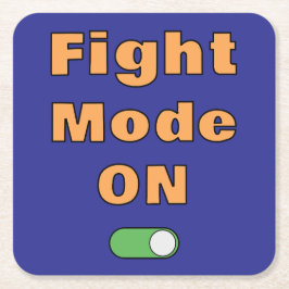 Fight Mode On Kartonnen Onderzetters