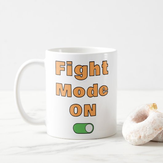 Fight Mode On Koffiemok (Met donut)