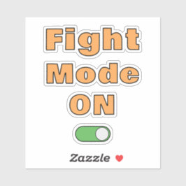 Fight Mode On Sticker