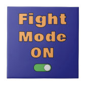 Fight Mode On Tegeltje (Voorkant)