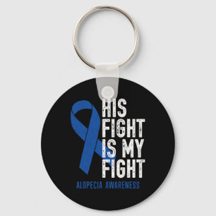 Fight My Fight Family Support Alopecia Areata Awar Sleutelhanger