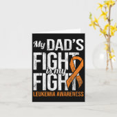 Fight My Fight Leukemia Awareness Leukemiekanker Kaart (Gele Bloem)