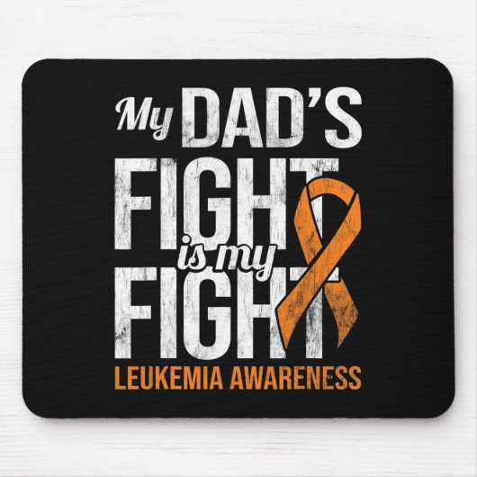 Fight My Fight Leukemia Awareness Leukemiekanker Muismat (Voorkant)
