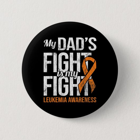 Fight My Fight Leukemia Awareness Leukemiekanker Ronde Button 5,7 Cm (Voorkant)