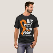 Fight My Fight Leukemia Awareness Ribbon Leukemie T-shirt (Voorkant volledig)