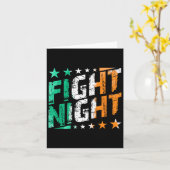 Fight Night Boxing MMA of Boxing Fan thema Kaart (Gele Bloem)