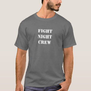Fight Night Crew MMA Shirt met witte tekst