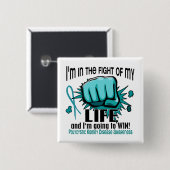 Fight of My Life 2 PKD Vierkante Button 5,1 Cm (Voorkant /achterkant)