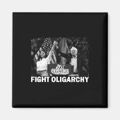 Fight Oligarchy Bernie Sanders And Aoc Freedom Us  Magneet (Voorkant)
