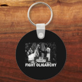 Fight Oligarchy Bernie Sanders And Aoc Freedom Us Sleutelhanger (Voorkant)