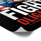 Fight Oligarchy Protest Sign Democracy No Kings In Poster (Hoek)