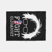 Fight Oligarchy Sanders And Aoc Freedom Us Anti Tr Fleece Deken (Voorkant (Horizontaal))
