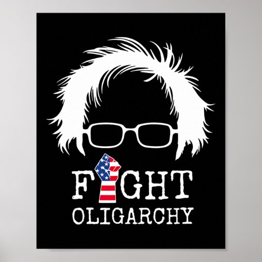 Fight Oligarchy Sanders And Aoc Freedom Us Anti Tr Poster (Voorkant)