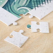 Fight or Flow Leeuw en Water Golf Ontwerp Legpuzzel (Zijkant)