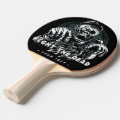 "Fight the Dead" aangepaste tekst Zombie paddle Tafeltennisbatje (Voorkant Gekanteld)
