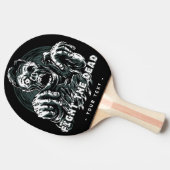"Fight the Dead" aangepaste tekst Zombie paddle Tafeltennisbatje (Zijkant)