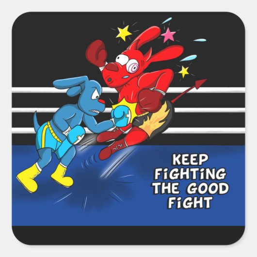 Fight the Good Fight - Tbone Boxing Sticker (Voorkant)