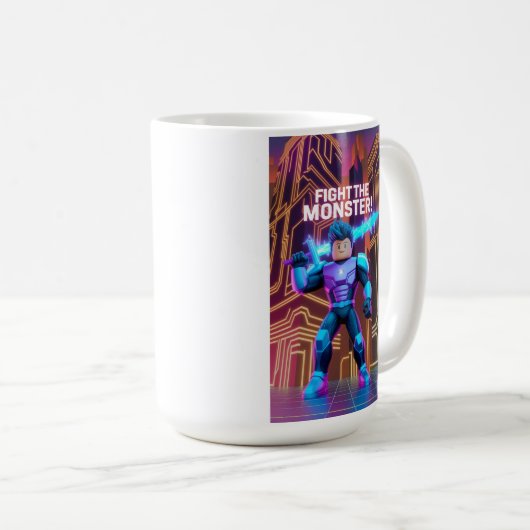 Fight the monster koffiemok (Voorkant rechts)