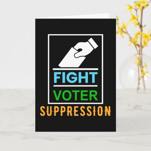 Fight Voter Suppression - Election Design Kaart (Gele Bloem)