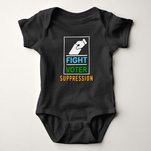 Fight Voter Suppression - Election Design Romper (Voorkant)