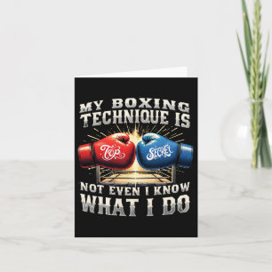 Fighter Boxing Handschoenen - Grappig Gym Quote -  Kaart
