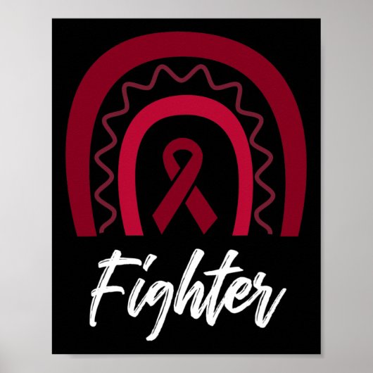 Fighter Brain Aneurysma Awareness 1 Poster (Voorkant)