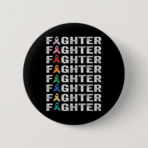 Fighter Cancer Survivor bewustzijn wereldkanker da Ronde Button 5,7 Cm