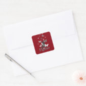 Fighter Diabetes Awareness Lint Vierkante Sticker (Envelop)