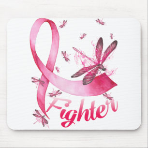 Fighter Dragonfly Roze Borstkanker Muismat