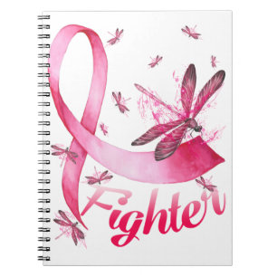 Fighter Dragonfly Roze Borstkanker Notitieboek