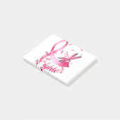 Fighter Dragonfly Roze Borstkanker Post-it® Notes (Schuin)