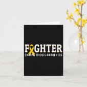 Fighter Endometriose Awareness Maand Lint Endo Kaart (Gele Bloem)