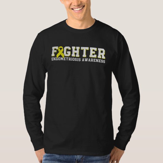 Fighter Endometriosis Awareness Month Ribbon Endo  T-shirt (Voorkant)