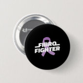 Fighter - Fibromyalgie Bewustzijn Paarse lint Ronde Button 5,7 Cm (Voorkant /achterkant)