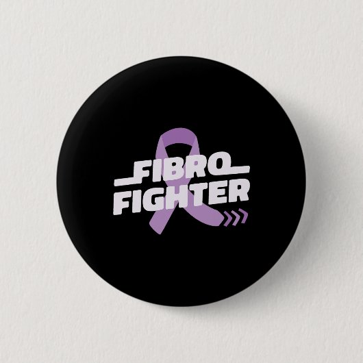 Fighter Fight Fibromylagia Verhogen Bewustzijn Mem Ronde Button 5,7 Cm (Voorkant)