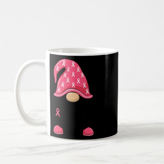 Fighter Gnome - Borstkanker Bewustzijn Gnome Cost Koffiemok (Links)