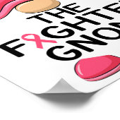 Fighter Gnome - Borstkanker Bewustzijn Gnome Cost Poster (Hoek)