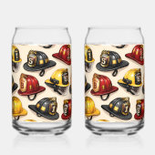 Fighter helmet pattern blikvorm glas (Achterkant)