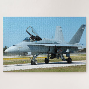 Fighter Jet achtergrond Legpuzzel