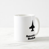 Fighter Jet American Badass Koffiemok (Voorkant rechts)