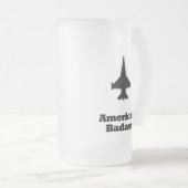 Fighter Jet American Badass Matglas Bierpul (Voorkant rechts)